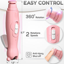 Load image into Gallery viewer, Rechargeable Baby Nail Clippers - Baby Nail Trimmer Electric w/Led Light for Newborn, Infant, Toddler, Kids - Baby Manicure Fingernail Care Set w/Scissors - Baby Essentials Must Haves Grinder Cutter